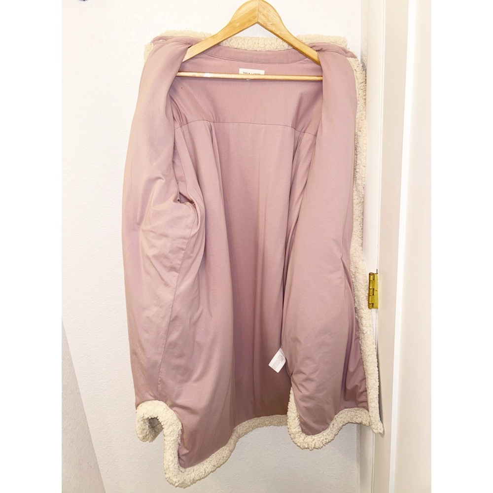 Basin + Range Oversized Sherpa Jacket In Beige /C… - image 7